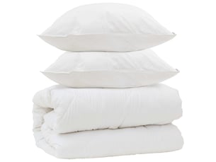 Couette avec oreillers avec oreiller 3 pièces - duvet blanc microfibre