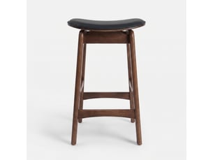 tabouret de bar MAISON PAVANE Jude - noir hauteur d'assise 65.5 cm vendu Par paire