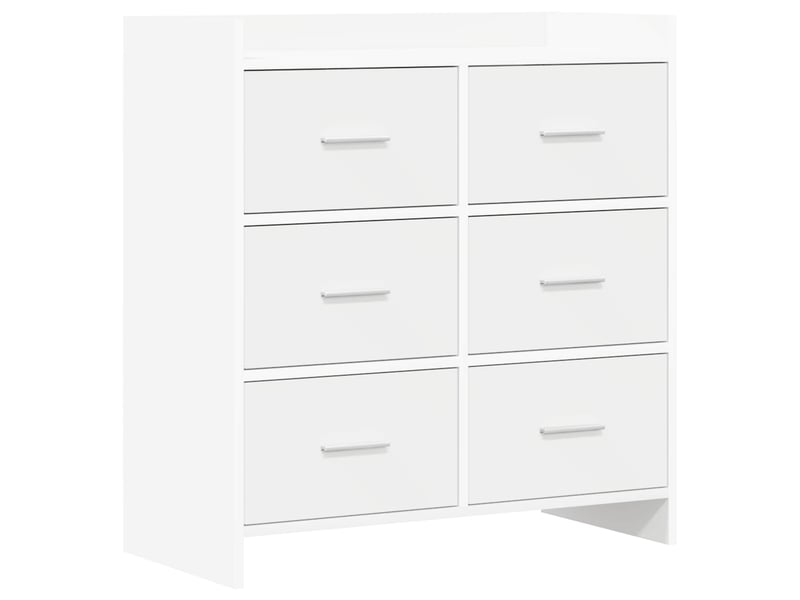  Buffet - bahut - meuble de rangement blanc 75 x 33 x 80 cm bois d'ingénierie  - Conforama A