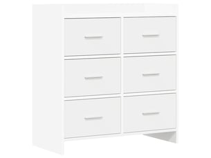 Buffet - bahut - meuble de rangement blanc 75 x 33 x 80 cm bois d'ingénierie