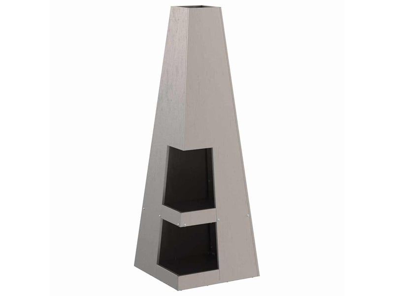  Brasero exterieur, foyer camping rouillé 35x35x100 cm  - Conforama E