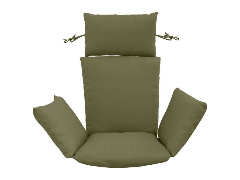  Coussin pour balançoire de chaise d'œuf, coussin d'intérieur et d'extérieur adirondack putten 100 % polyester vert olive cf50081  - Conforama C