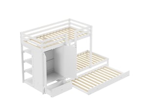 Lit simple 90x200 cm PHOEBE CAT coloris blanc