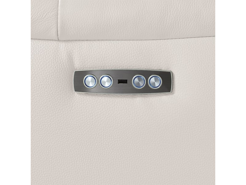  Canapé 3 places électrique relax zéro gravity cuir blanc - balco BALCO - Conforama E