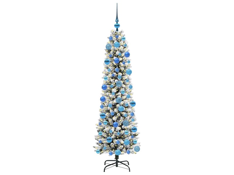  Sapin de noël artificiel, arbre de noël blanc 180 cm pvc, métal et plastique shl8864  - Conforama C