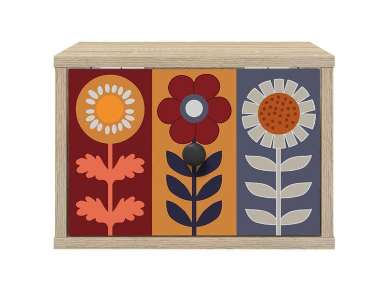 Table de chevet - cabinet de chevet - table de nuit mural essen chêne sonoma 36 x 33 x 25 cm - Conforama C