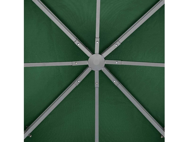  Toit de remplacement double 300x300 cm – vert – polyester déperlant avec 8 attaches autoagrippantes  - Conforama E