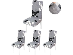 Housses de chaises de salle à manger, extensibles et durables, modernes, adaptées aux mariages, aux hôtels et à la décoration de restaurants motif f, multicolore