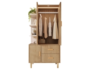 Armoire 0 porte(s) aucune  2 tiroir(s)  evarich coloris bicolore largeur 48 cm