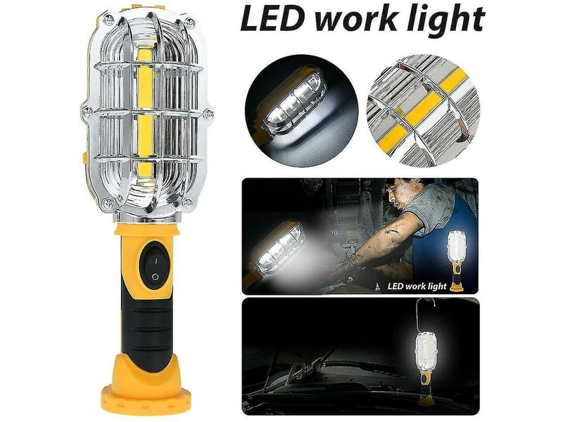  L'épi portatif a mené la torche à main sans fil de lampe d'inspection magnétique de lumière de travail  - Conforama A