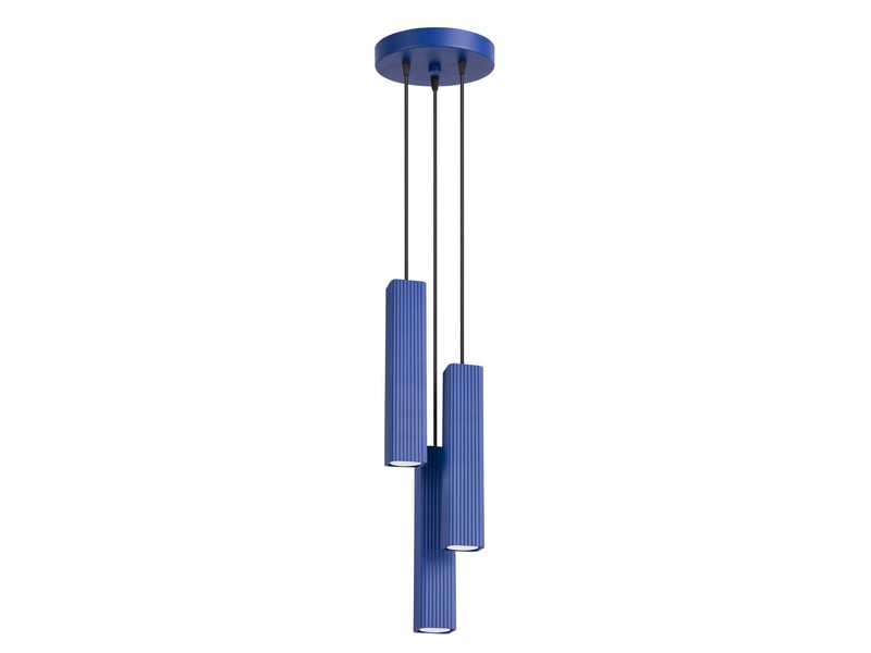  Suspension rayo 3p outremer aluminium moderne 108x20x20cm SL.3213 - Conforama A