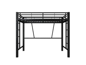 Lit mezzanine 90x200 cm LEYTN coloris noir