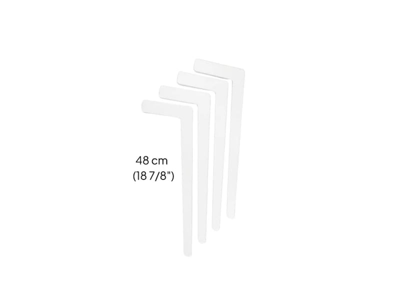  Pieds de table tulla, blanc, longs LeWHL - Conforama A