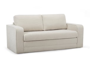 Canapé droit convertible BOBOCHIC COME 2 places Tissu beige