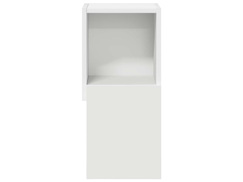  Meuble d'angle, meuble de rangement salon 25,5x25x55cm bois d'ingénierie  - Conforama E