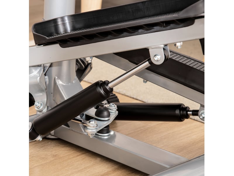  Appareil de step 41x32x53,5 cm avec guidon réglable, métal, noir  - Conforama C