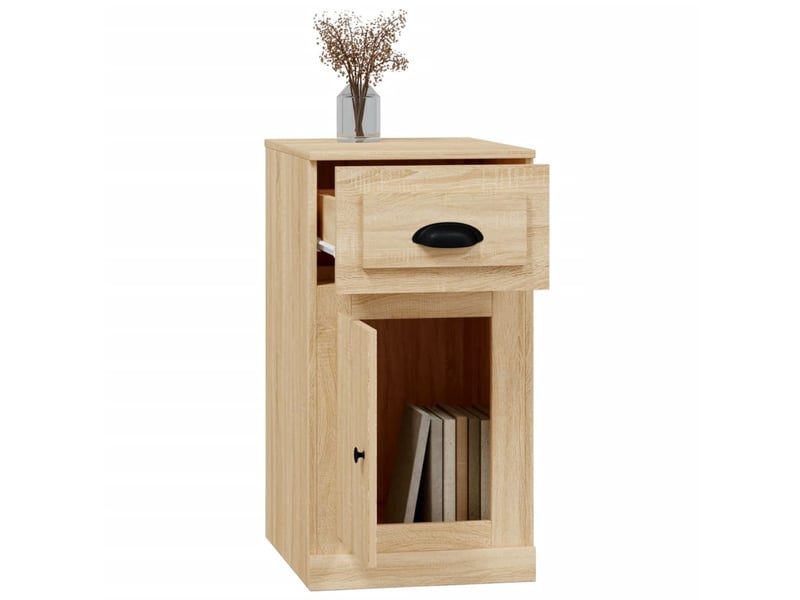  Armoire latérale, meuble de rangement avec tiroir chêne sonoma 40x50x75 cm  - Conforama E