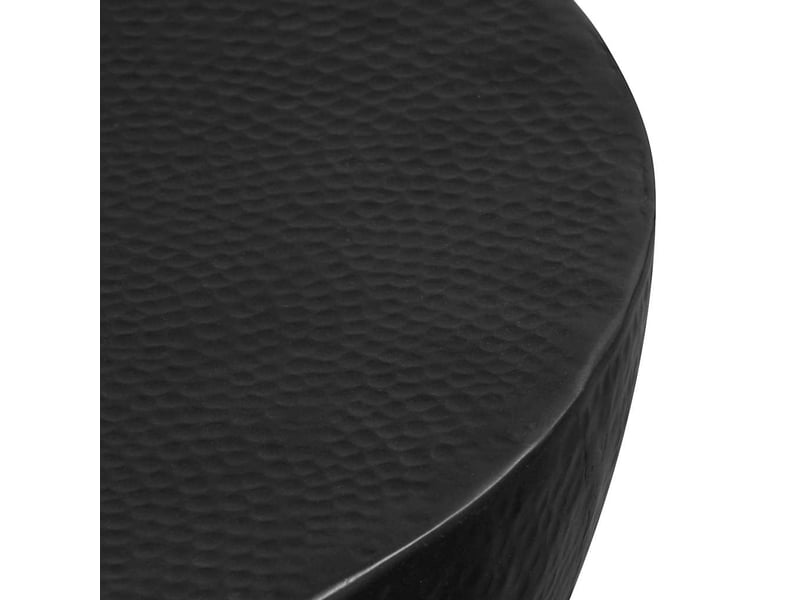  Table basse - table de salon - table à thé aluminium martelé 70x30 cm noir  - Conforama E