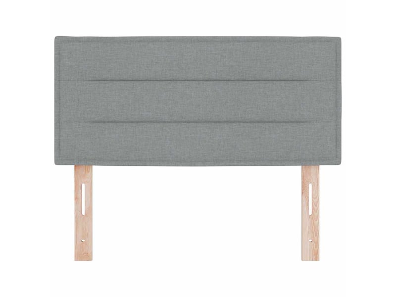 Tête de lit - armoire de tête de lit - led avec bandes led gris clair 90 cm tissu fr10905 - Conforama E