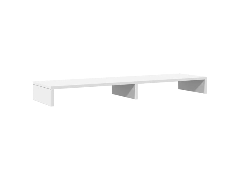  Support de moniteur table meuble bureau 100 x 27 x 10 cm bois d'ingénierie blanc 02_0044831  - Conforama D