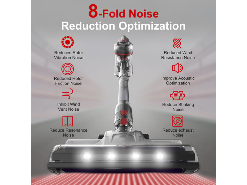 Aspirateur balai sans fil avec écran led, brosse rouleau souple, moteur 260 w, jusqu’à 50 min d’autonomie - Conforama E