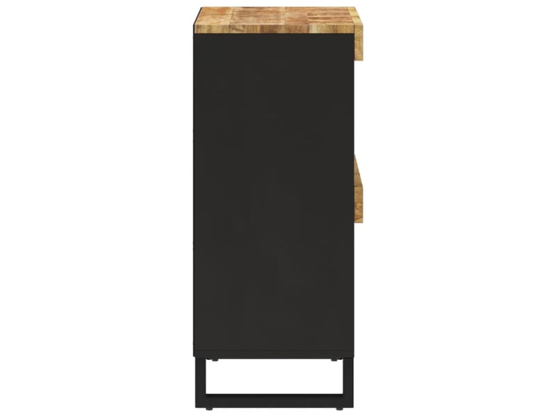  Table de chevet - table latérale 85x33x75 cm bois massif de manguier  - Conforama C