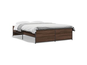 Lit 2 places 120x190cm    coloris marron