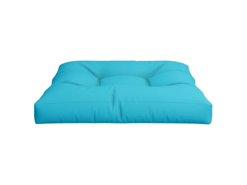  Coussin de palette, coussin de chaise, coussin de canapé turquoise 70x70x12 cm tissu cf55483  - Conforama E
