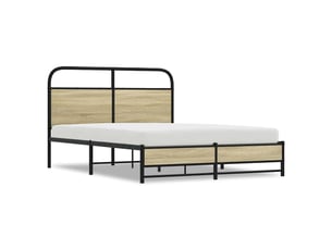 Lit 2 places 135x190 cm    coloris marron