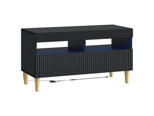 Meuble tv coloris noir 1 cm <strong></strong> <strong></strong>