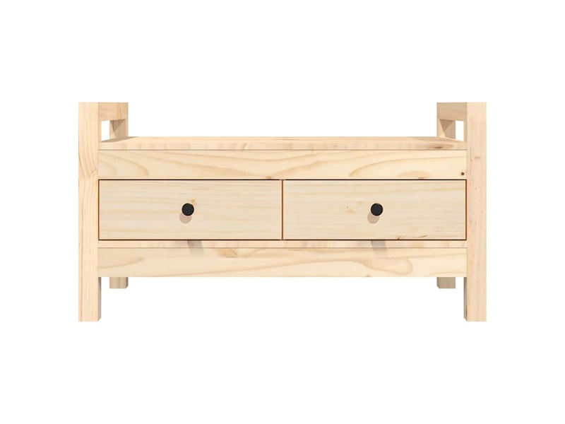  Banc d'entrée, banc interieur 80x40x43 cm bois de pin massif  - Conforama D
