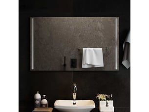 Miroir de salle de bain, miroir de toilette led avec miroir transparent 100 x 60 cm cf62558