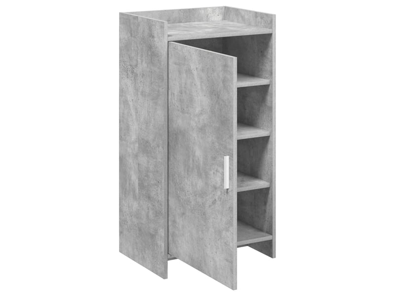  Meuble à chaussure, cabinet à chaussures avec stockage gris béton 48x36x92 cm shl7486  - Conforama D