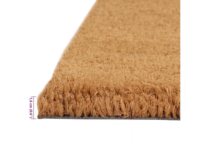  Tapis de porte 2 pcs naturel 40x60 cm fibre de coco touffeté - comfortxl 155558 - Conforama E