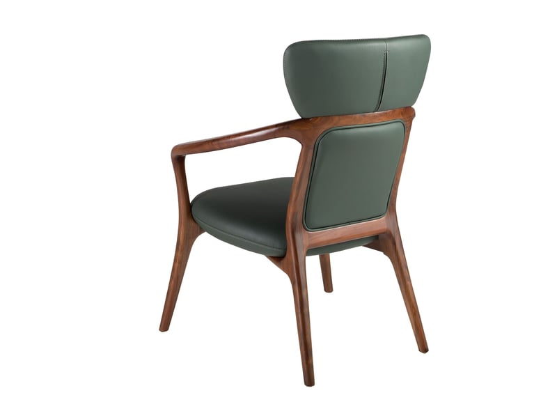  Fauteuil en similicuir vert foncé  - Conforama W