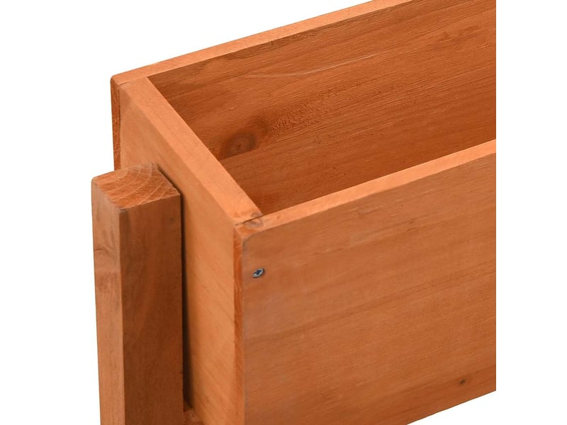 Jardinière - bac à fleurs pliable de jardin orange 60x14x75 cm bois de sapin  - Conforama D