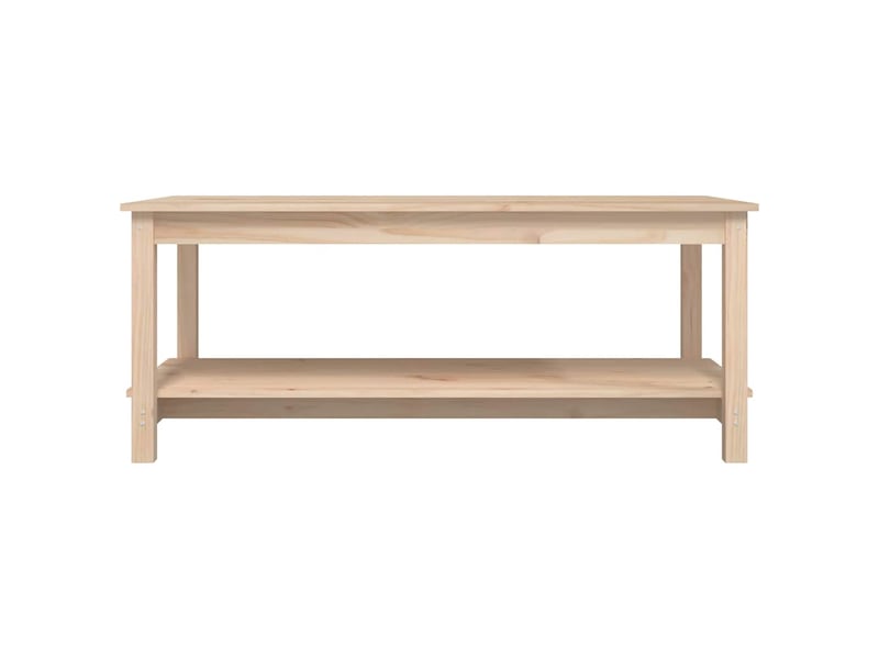  Table basse rectangulaire | table de salon 110x55x45 cm bois massif de pin  - Conforama E