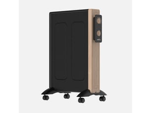 Fabrilamp badin radiateur mica 1500 w 3 éléments noir et effet bois