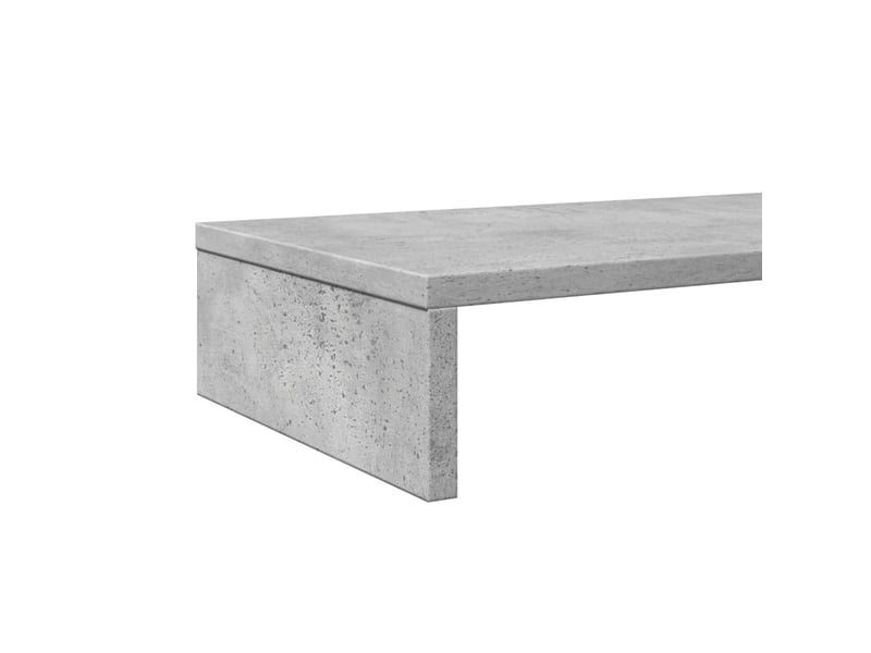  Support de moniteur table meuble bureau 100 x 27 x 10 cm bois d'ingénierie gris 02_0044834  - Conforama E