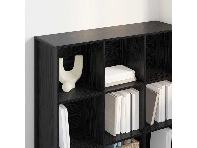  Bibliothèque, armoire à livres 99,5 x 30 x 108 cm bois d'ingénierie chêne noir shl2476  - Conforama D