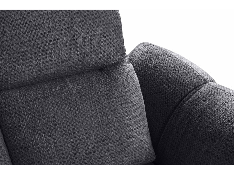 Canapé d'angle gris fixe 4 places  - Conforama K