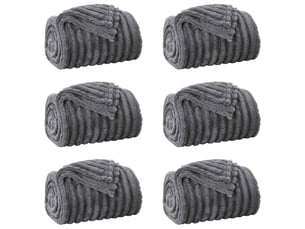 Couverture jetée de canapé 6 pcs gris foncé 270x240 cm 8.79 kg