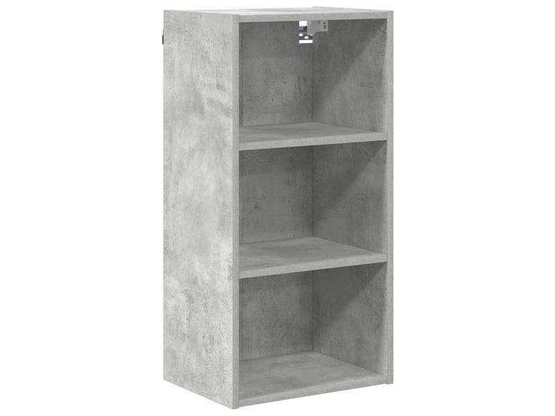  Meuble de rangement cuisine, armoire suspendue gris béton 40x29,5x80cm  - Conforama A