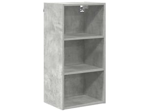 Meuble de rangement cuisine, armoire suspendue gris béton 40x29,5x80cm