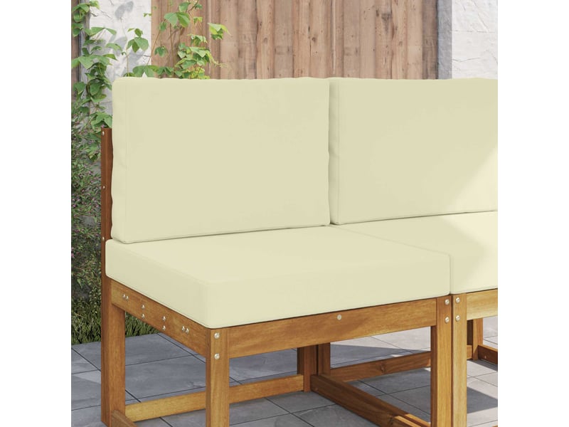  Coussin de canapé d'extérieur, coussin de chaise polyester crème 60 x 60 cm cf54073  - Conforama B