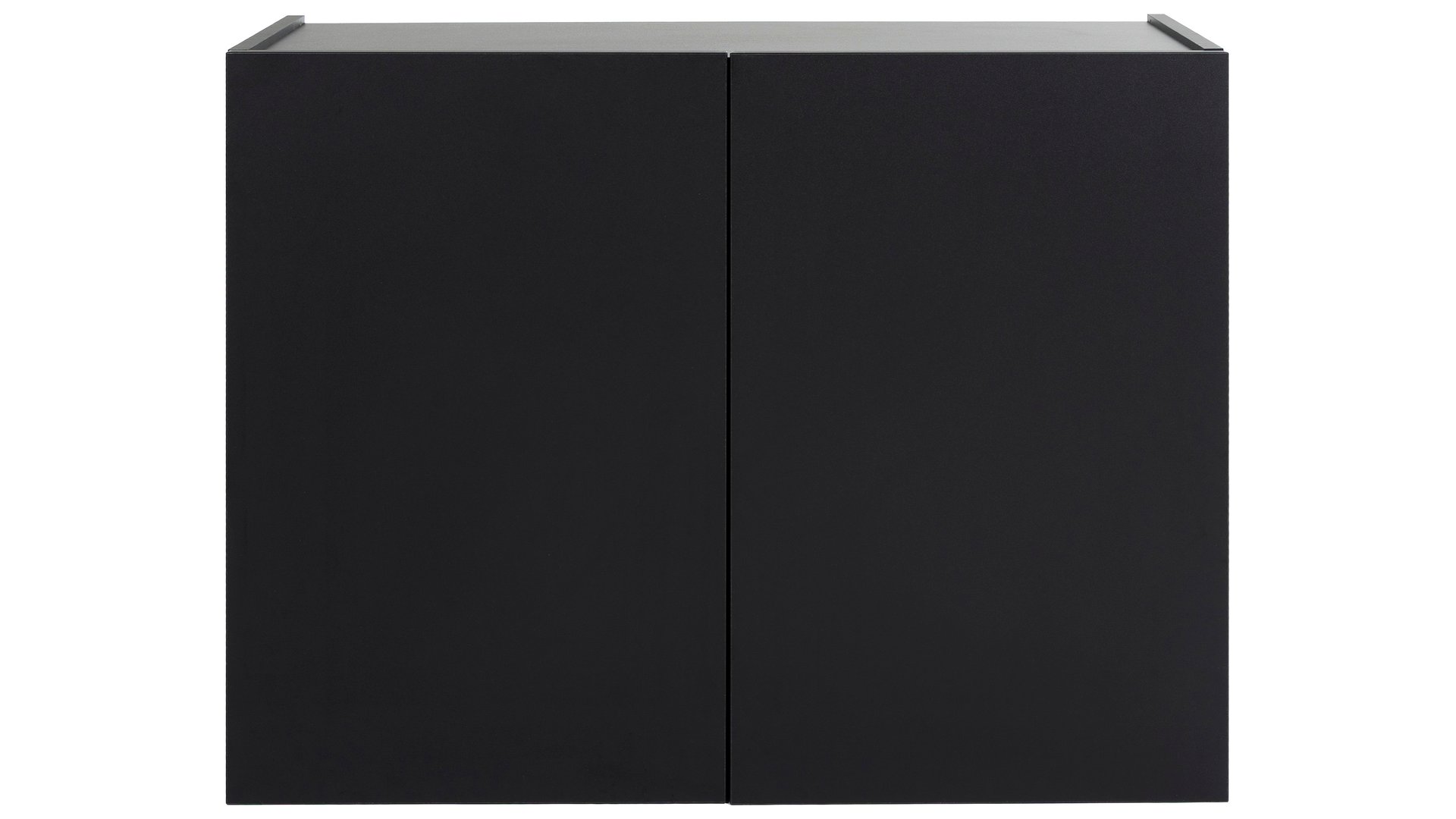 Meuble haut de cuisine 80 cm 2 portes BLACK-LINE noir 60 Conforama
