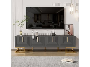 Meuble tv coloris gris 170 cm REDOM