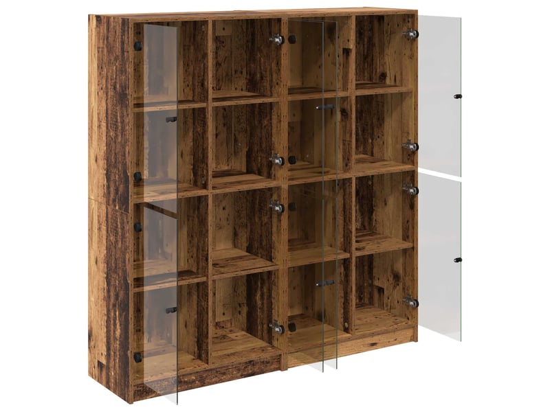  Buffet - haut armoire 2 pc bois ancien 68 x 37 x 142 cm  - Conforama E