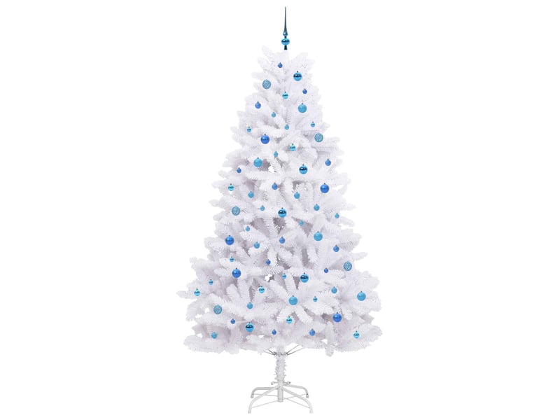  Sapin de noël - arbre de noël artificiel à branches articulées blanc 240 cm  - Conforama D