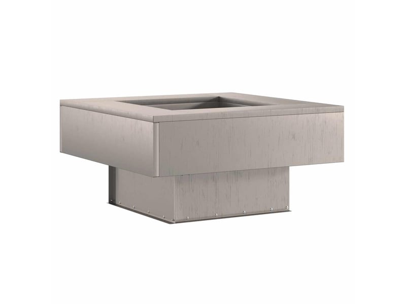  Brasero exterieur, foyer camping rouillé 60x60x30 cm acier patiné shl44239  - Conforama E